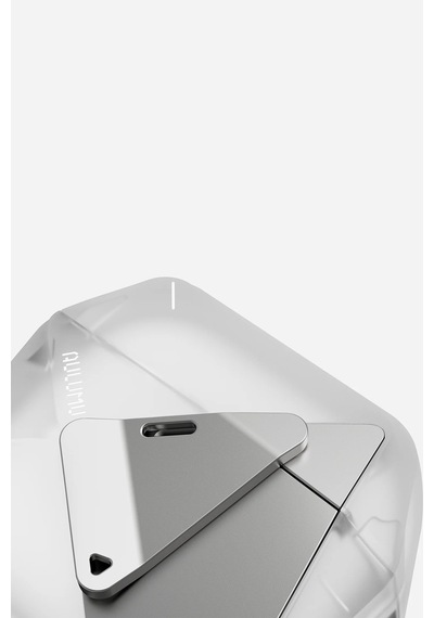 Apple Uyumlu Airpods 4 Geometrik Desenli Kilitleme Mekanizmalı Ve Askı İpli Kılıf A29 Beyaz
