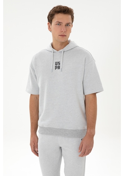 U.S. Polo Assn. U.s. Polo Assn. Erkek Gri Melanj Sweatshirt 50320030-vr086