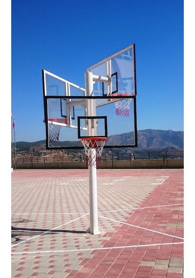 Adelinspor Basketbol Potası Üçlü Grup Kademeli Yük 10 MM Cam