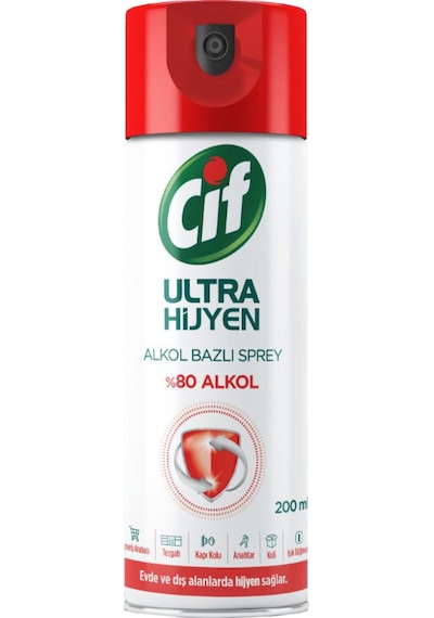 Cif Ultra Hijyen Alkol Bazlı Sprey 200 ML