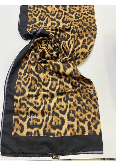 İpekal Natural Leopar Desen Soft Şal 2 Çok Renkli