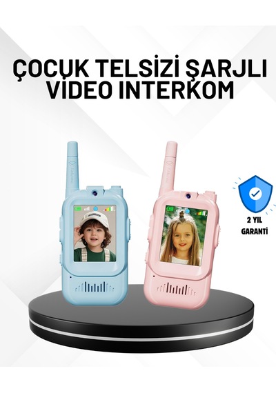 3 12 Yaş Çocuklara Uygun Görüntülü Walkie Talkie Seti - Lisinya