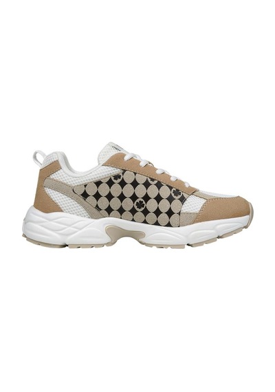 Kadın Vegan Krem Sneakers - Dooking Around Tasarım Çok Renkli