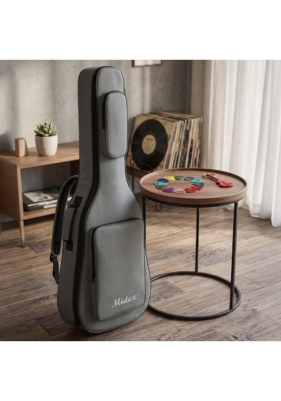 Midex Cs-89gry Özel Tasarım Softcase Klasik Gitar Çantası Gigbag Kılıf 101 Cm