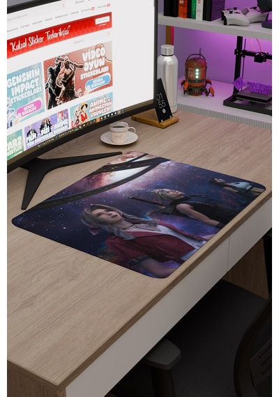 Final Fantasy Kaymaz Dikişli Kauçuk Oyuncu Mousepad V3 - 48x40 Xl Gaming Mouse Pad Fare Altlığı