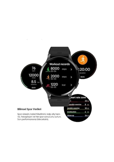 Buff Bw11 Akıllı Saat 1.43" Ip68 Metal Black ( Distribütör Garantili )