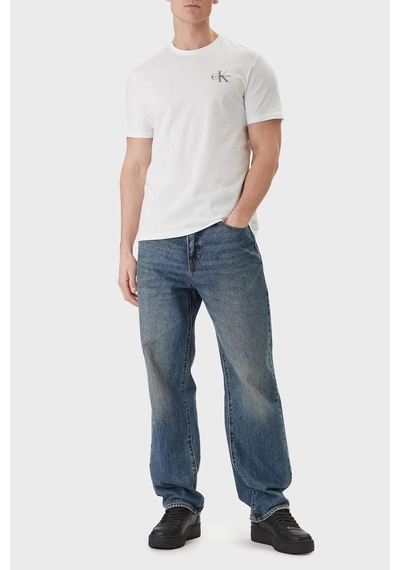 Calvin Klein Erkek T Shirt Lv04rf278g Yaf Beyaz Beyaz