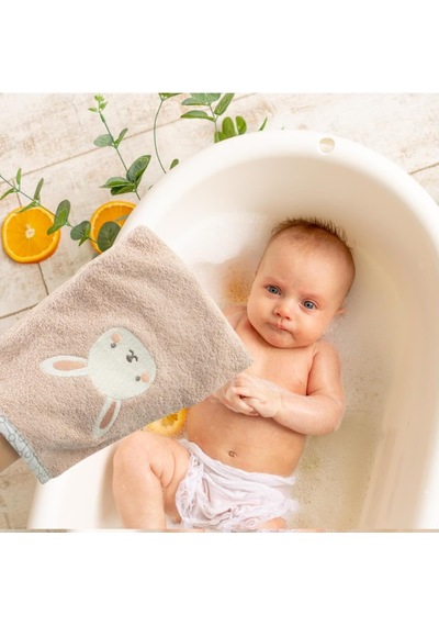 Hero Nakışlı Bebek Ve Çocuk Banyo Kesesi Bunny 15x21 Cm