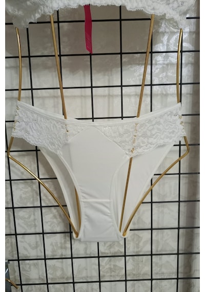 Avrissa Kadın Dantel Detaylı Şık Bralet İç Çamaşır Takımı Beyaz