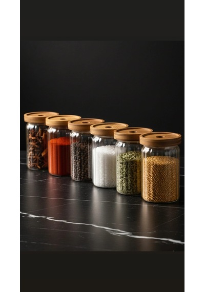 750 Ml Akasya Kapaklı Yuvarlak Cam Kavanoz Yuvarlak Baharat & Erzak Saklama Kabı Açık Kahverengi - Şeffaf 750 Ml Akasya Kapaklı Yuvarlak Cam Kavanoz Yuvarlak Baharat & Erzak Saklama Kabı Açık Kahverengi - Şeffaf