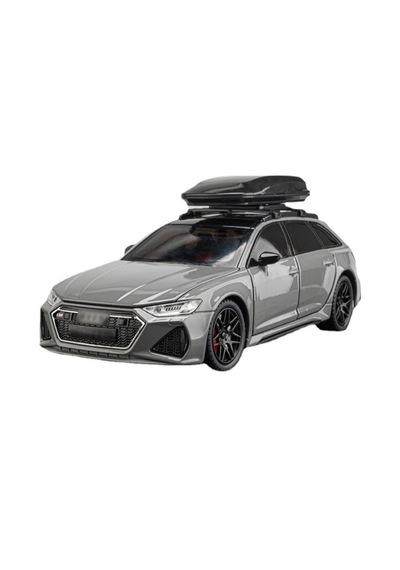 Che-zhı 1:24 Audi Rs6 Metal Nardo Gri Sesli Işıklı Model Araba
