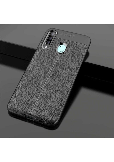 Samsung Uyumlu Galaxy A20s Kılıf Zore Niss Silikon Kapak Siyah