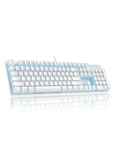 Magegee Mk-storm 104 Tuş Blue Switch Kablolu Türkçe Q Beyaz Gaming Klavye