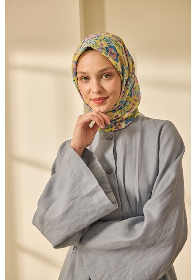 Silk Home Soft Eşarp 73090-25 Gök Mavi, Sarı, Pembe, Bebe Mavi