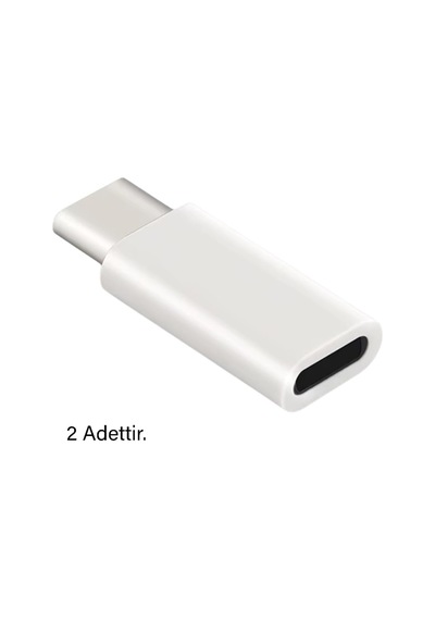 A-6004 Type-c To Lightning Şarj Data Çevirici Dönüştürücü Adaptör X 2 Adet