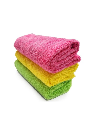 Profesyonel 3'lü Mikrofiber Kalın Oto Temizlik Bezi 40x40cm 265gsm