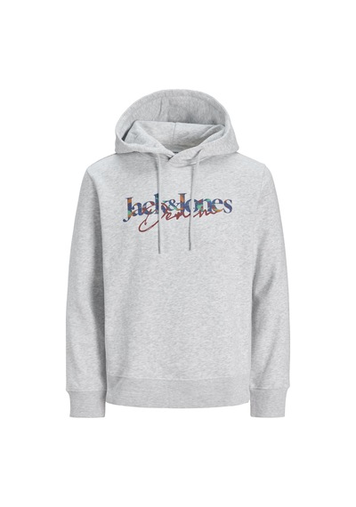 Jack & Jones Erkek Gögüs Baskili Kapüsonlu Sweatshirt - Tom - 12298419 Beyaz Melanj Jack & Jones Erkek Gögüs Baskili Kapüsonlu Sweatshirt - Tom - 12298419 Beyaz Melanj