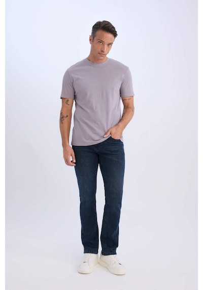 DeFacto %100 Pamuk New Regular Fit Bisiklet Yaka Basic Düz Kısa Kollu Tişört V7699AZ25SPPR495
