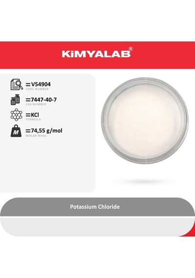Kimyalab Potasyum Klorür Toz Potassium Chloride KCl 1 KG
