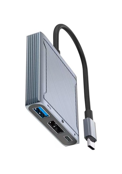 Typec Display Port Hub Adapter Typec To Displayport Pd100w Şarj Adaptörü 3in1 Çevirici