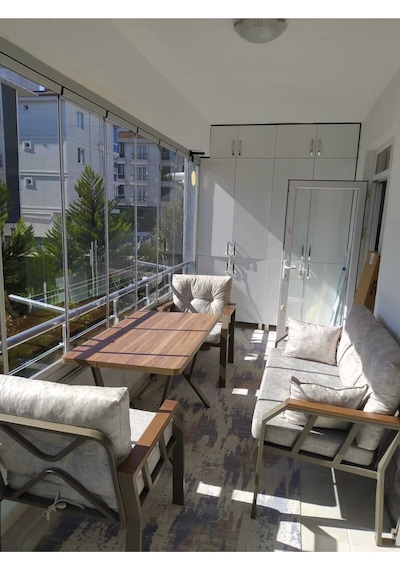 2+1+1 Masa Demonte Bahçe Balkon Mobilyası Sütlü Kahve