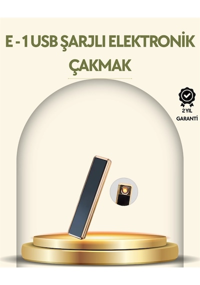 Mey İthalat Usb Şarjlı Alevsiz Elektronik Çakmak Rüzgara Dayanıklı, Gazsız, Güvenli Kullanım