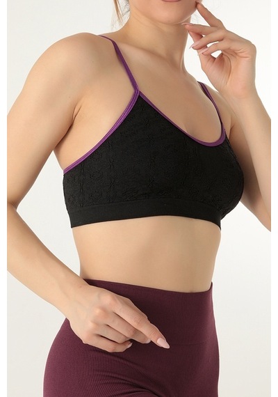 Gigotto Seamless Kabartma Desenli Büstiyer 001