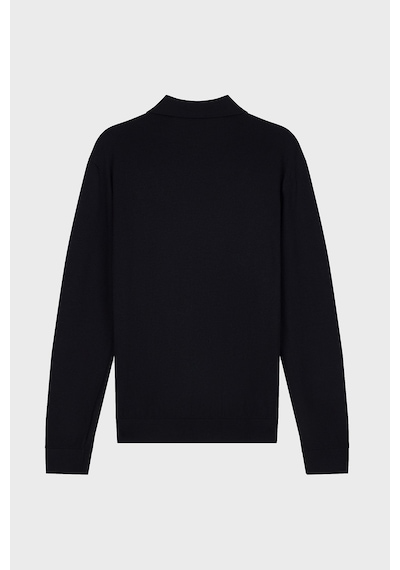 Armani Exchange Yün Karışımlı Regular Fit Düğmeli Polo Erkek Polo Xm003569 Af28778 Uc001 Siyah