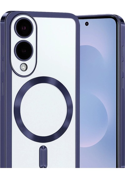 Ilkeshop Newface Samsung Galaxy Uyumlu S25 Edge Kross Magneticsafe Kapak - Lacivert