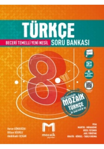 MOZAİK YAYINLARI 8.SINIF TÜRKÇE SORU BANKASI
