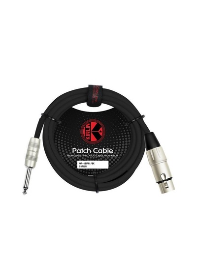 Kirlin Mp-482Prbk Xlr F - 1/4'' Mono 3 Metre Mikrofon Kablosu