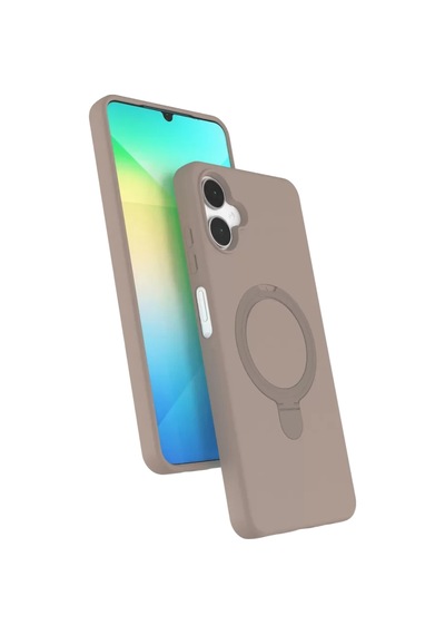 Newface Samsung Galaxy A06 Regal Magsafe Standlı Kapak - Çöl Titanyum
