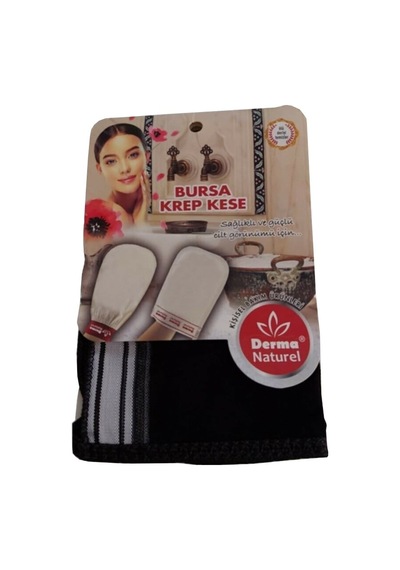 Derma Naturel Bursa Krep Kese Siyah