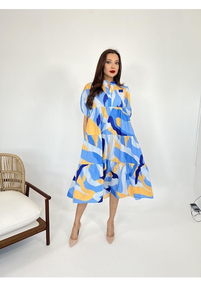 Dogutrend 5522 Elbise-ferrara Altın