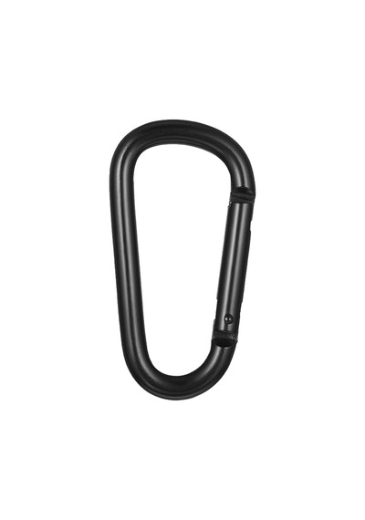 Microcase Profesyonel Karabin 5.7 Cm Siyah Alüminyum Taktik Dağcılık Anahtarlık Askısı Çanta Klipsi Kancası 1 Adet - Al5887
