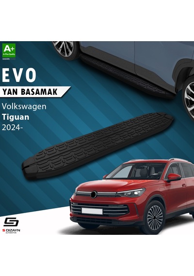 S-dizayn Vw Tiguan 3 Evo Siyah Yan Basamak 183 Cm 2024 Üzeri