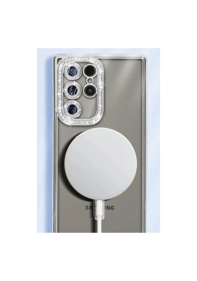 Samsung Galaxy Uyumlu S25 Ultra Kılıf Joke Simli Magneticsafe Kılıf - Gold İtdark42016