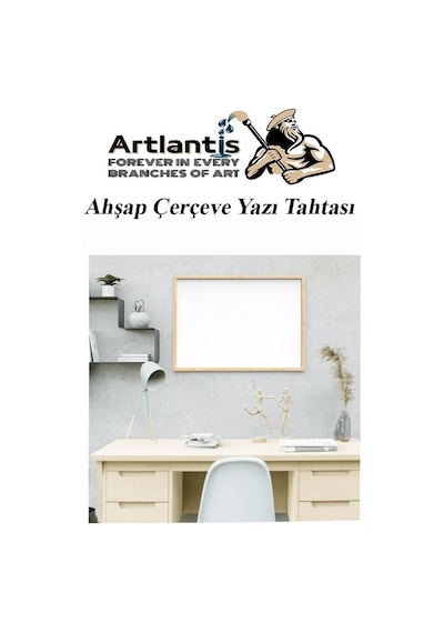 Artlantis Duvara Monte Beyaz Yazı Tahtası 60 x 90 CM