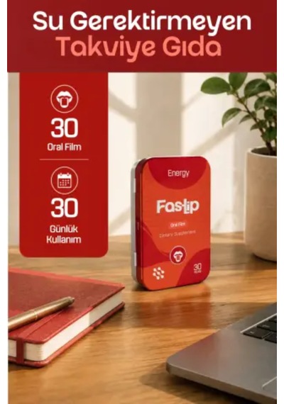 Fastlip Fastip Energy Strip Form 30 Film Tablet - Fast Enerji L-teanin, Ginseng, Kafein Ve Vitamin Aromasız