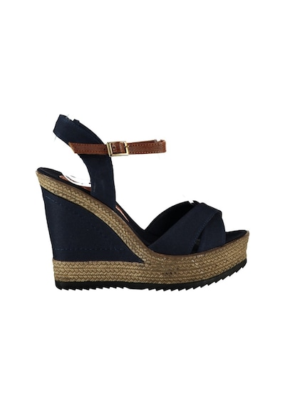 Fox Shoes Lacivert Kadın Dolgu Topuklu Ayakkabı 9674070905