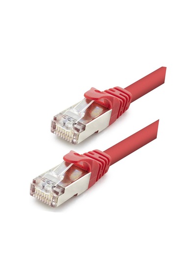Cat7 Ethernet Patch Kablosu 10 Gbps 600 Mhz 60 Cm - Kırmızı Hdx5106 Evimdeyokyok