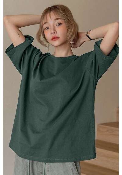 Unisex One Of A Kind Baskılı Tasarım Tshirt Yeşil
