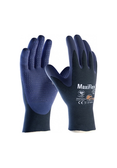 Atg Maxiflex 34-244 Avuç Kaplamalı Örgü Bilek Eldiven 6-12 Çift