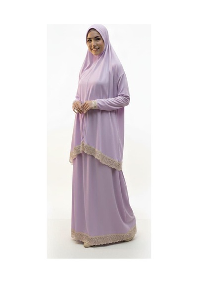 Aldaıyr Namaz Kıyafetleri 2 Parça Pudra