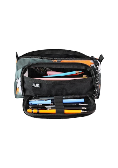 Jacbag Prıme Xl-lastik Ayraçlı İki Bölmeli Kalem Kutusu Turuncu Camoflora Genel