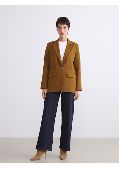 Lcw Vision Yeşil Krep Kadın Blazer Ceket
