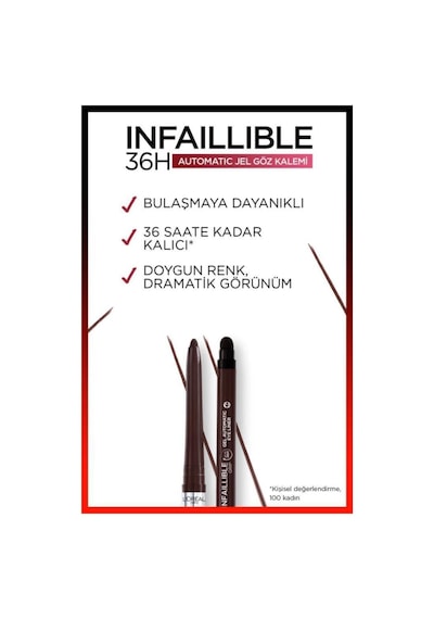L'Oreal Paris Infaillible Automatic Jel Göz Kalemi Kahverengi