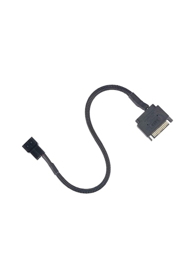 4903 Sata Power To Fan Çevirici Y Pwm Çoklayıcı Splitter Kablosu 1 Port 2 Pin