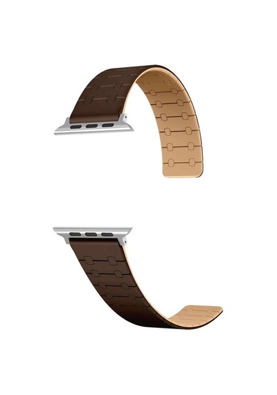 Apple Uyumlu  Watch 10 Serisi 46mm Redclick Krd-111 Çizgili Desenli Silikon Kordon