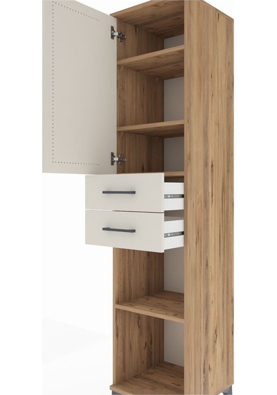 Hyperion Dolap 4 Raflı 2 Çekmeceli 44x44x195 Çam-aytaşı Atlas Çam